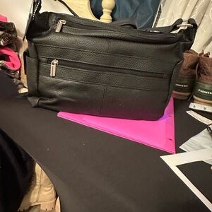 Leather Source Unknown Black Shoulder Bag
